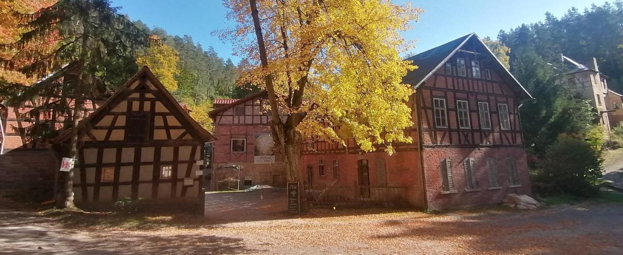 Naturhof-Papiermühle 2 Bett-Zimmer Rosenrot Bollberg Exterior foto